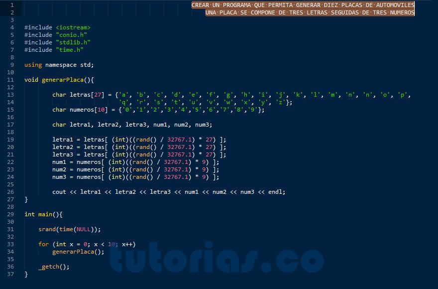 #Tutorias #DevC #Programacion funciones – visual c++ (funcion generar placa) tutorias.co/funciones-visu…
