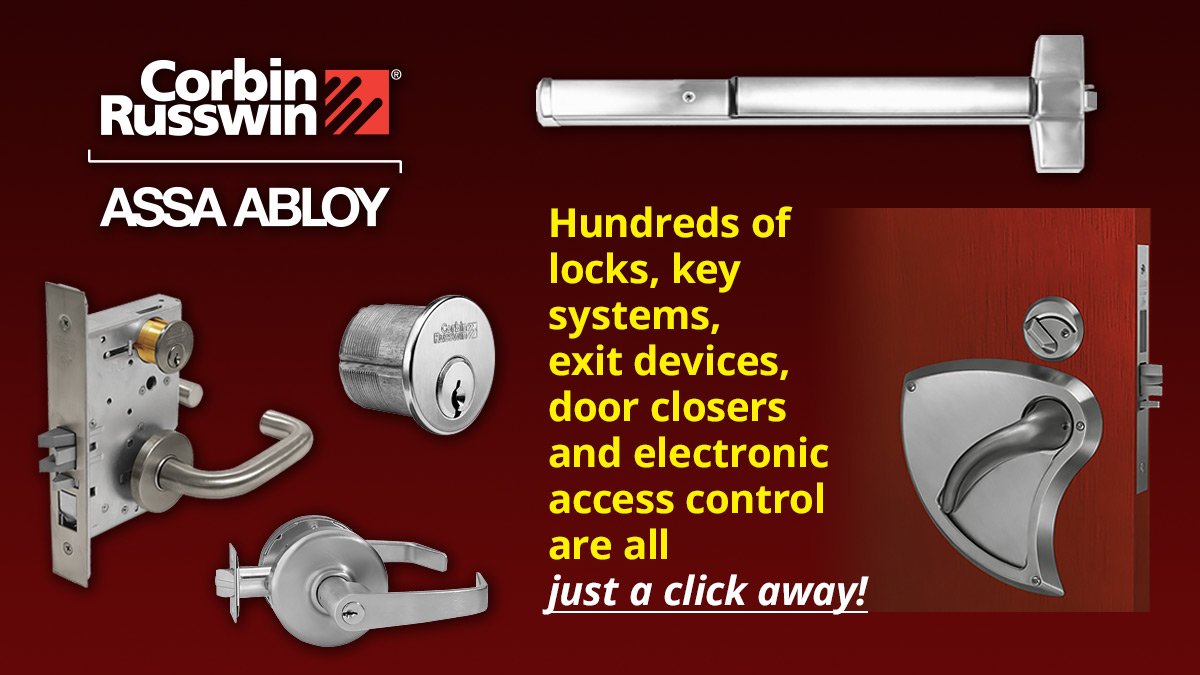 CraftmasterHard's tweet photo. @CraftmasterHard is an expert distributor of @CorbinRusswin #Locks #KeySystems #ExitDevices #DoorClosers. Learn more https://t.co/EbzXy04PET https://t.co/9J2xXGy7SH