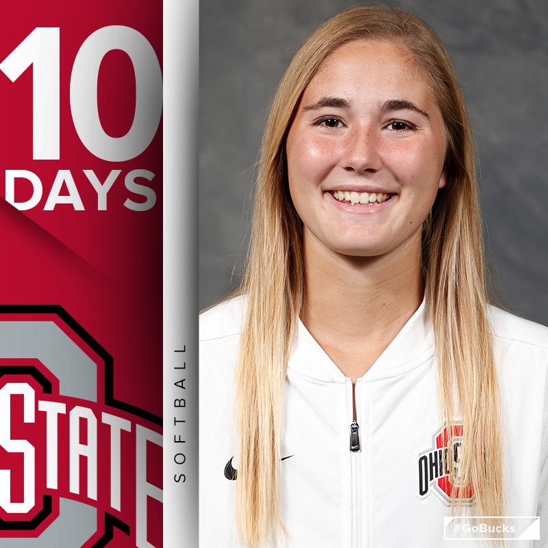 OhioStateSB's tweet photo. She's a freshman from the great state of Ohio. We're @Andrea_Farrah days away from #FirstPitch2017. #GoBucks https://t.co/GDFR7xmEIw