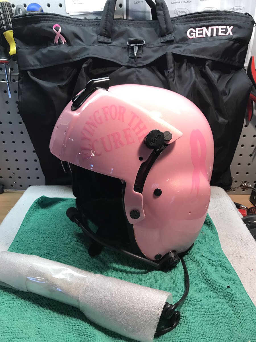 ProFlightGear's tweet image. This beautiful @Gentex_Corp HGU-56/P came in for some repairs today at our TN location #BreastCancerAwareness