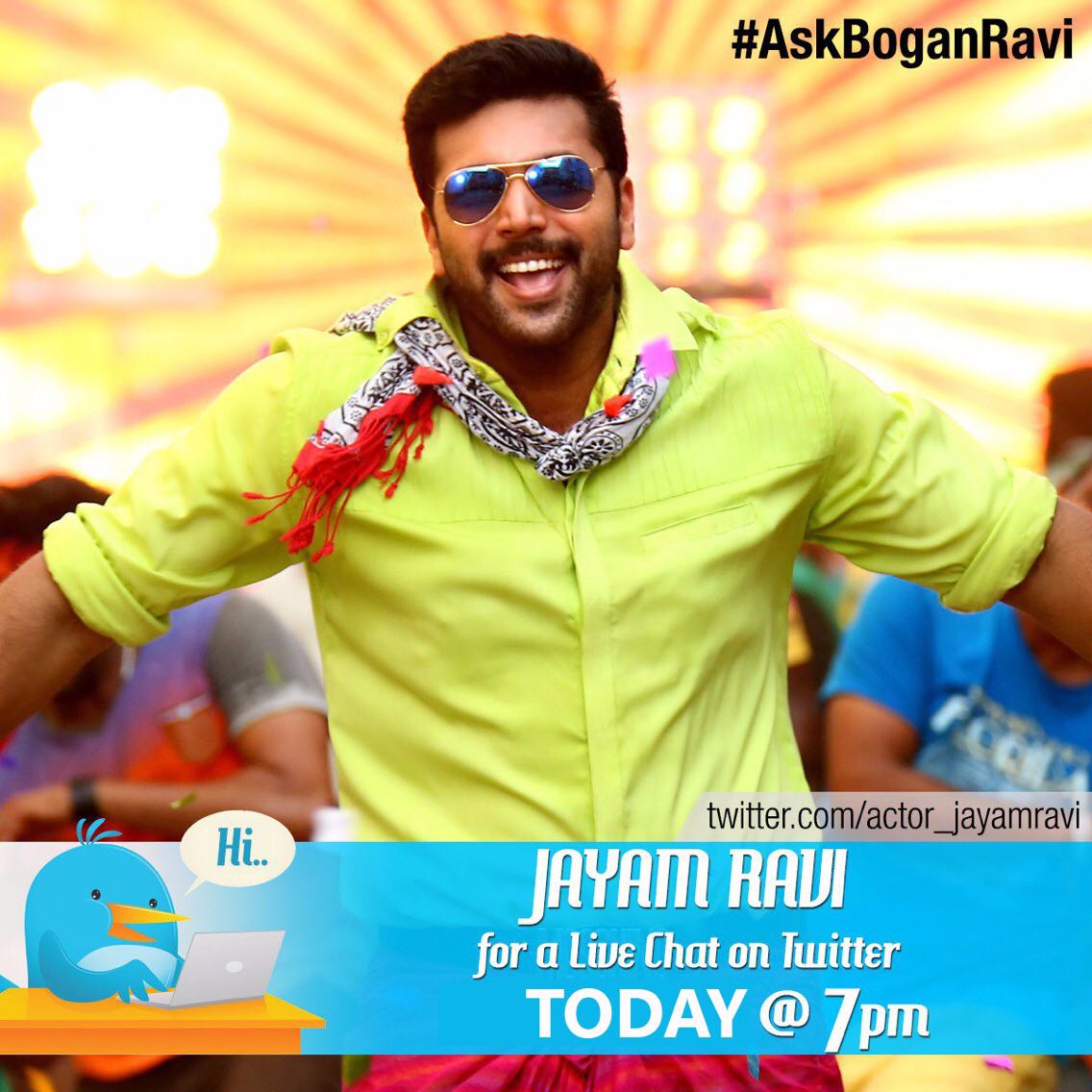 citywritersoffl's tweet photo. #AskBoganRavi #Bogan from Feb2nd @actor_jayamravi @ihansika @thearvindswami @BoganTamilMovie #BoganFromFeb9th  @srigreen_pro @shiyamjack https://t.co/RluHUEpyKj