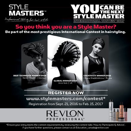 Two weeks left to register &amp; showcase your creativity: stylemasters.com/contest/en #YOUCANBETHENEXT #StyleMasters17 #sponsored <a href="/RevlonProCanada/">Revlon Pro Canada</a>