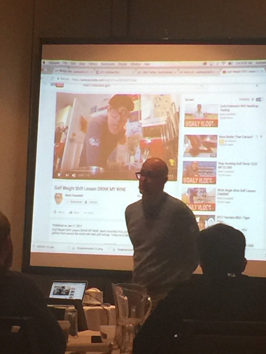 aaroncroyle's tweet photo. @4golfonline at #CoachCampUSA   Great info on branding and social media. #wisdom https://t.co/E6orfhXicP