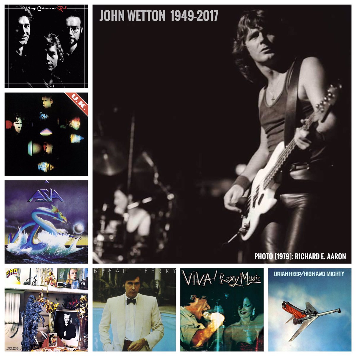 ProgNationUK's tweet photo. Gonna spin these in memory of ProgGreat JohnWetton. Please feel free to listen. We are all grieving yet another #progLoss..... https://t.co/I7uzFUT6Ch