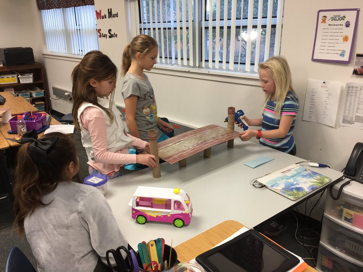 CANWebb1's tweet photo. Building bridges using the engineering design process. @canSTEM https://t.co/3kVEIjGwxW