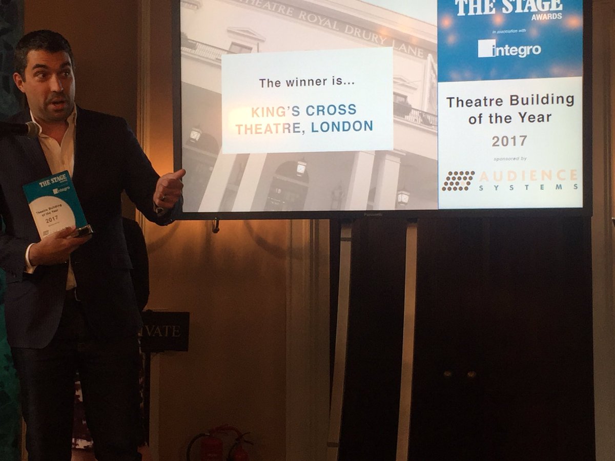 ttaadults's tweet photo. @kxtheatre Congrats for your win at #TheStageAwards - great to see you there on Friday! 👏🎭🏆✨ https://t.co/NEofwyItKh