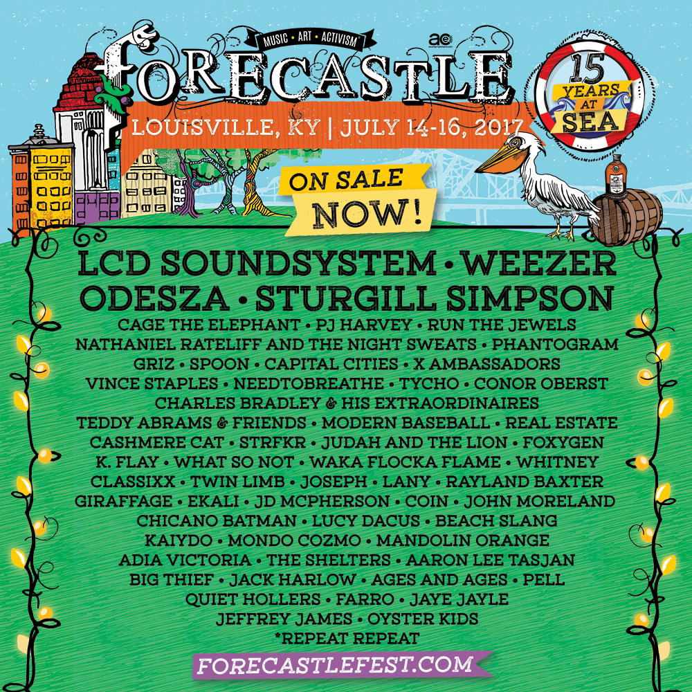 forecastle's tweet image. ALL ABOARD! Our 2nd wave of artist additions is here! @SturgillSimpson, @Phantogram, @spoontheband, &amp;amp; more! Tickets on sale now! #GetOnboard