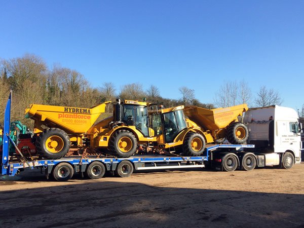 First of the 10 New Hydrema 912F Dumpers ordered for Hinkley loaded and ready to go.