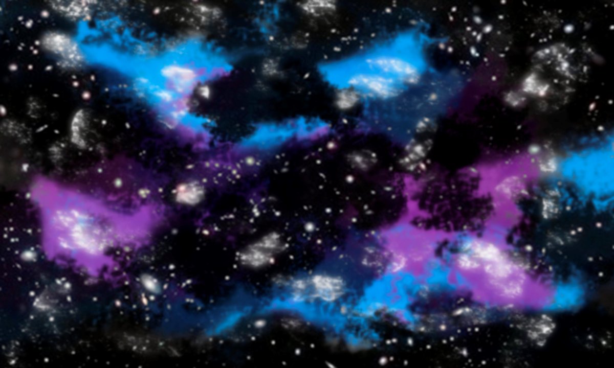 RuneWorkStudio's tweet image. O cosmos um trabalho de pintura digital