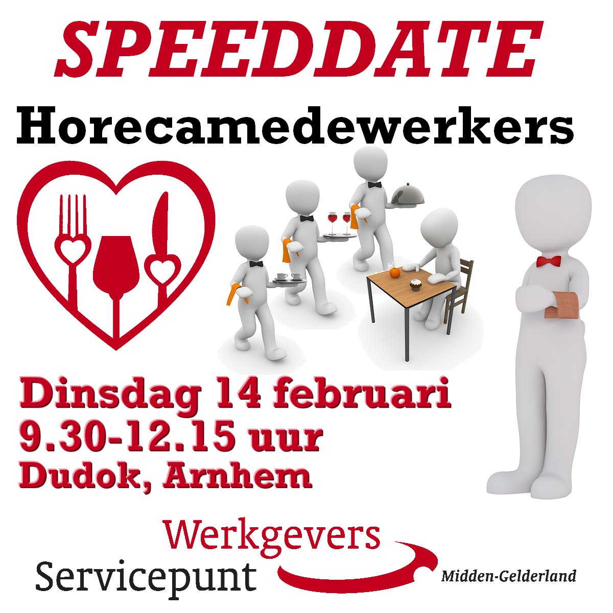 #Speeddate #Vacatures #Horeca 14 februari a.s. #werkenindehoreca <a href="/DudokArnhem/">Dudok Arnhem</a>  #Werkzoekende? Neem contact op met #uitkeringsinstantie Info: