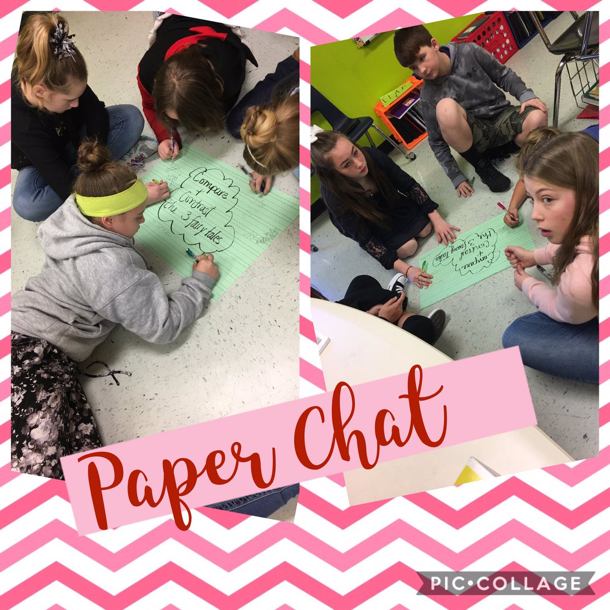 huddlej_ruth's tweet photo. We tried paper chat today...they liked it! #cherrybrave https://t.co/vIMdbrWiQn