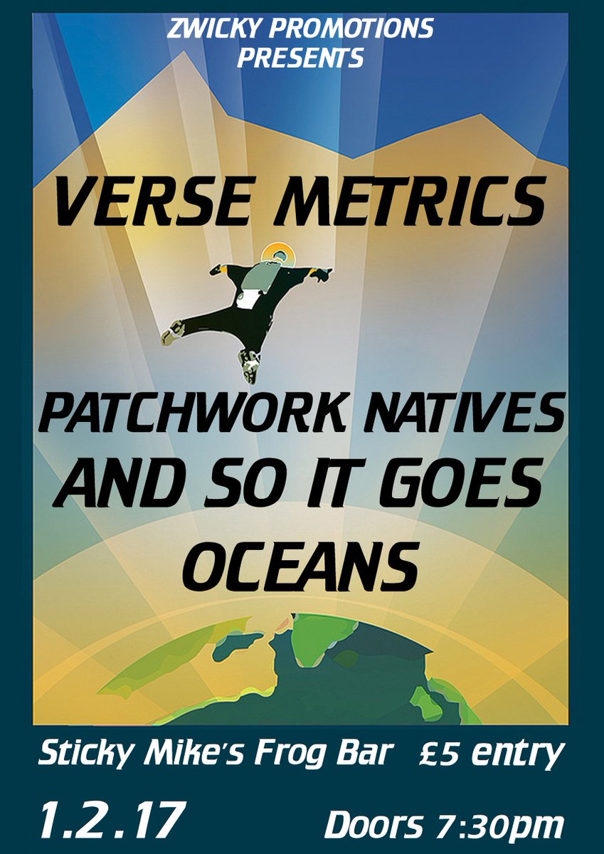 Sticky Mike's (@stickymikes) on Twitter photo Tomorrow night from 7:30pm Glasgow’s <a href="/versemetrics/">Verse Metrics</a> hit our basement along with <a href="/PatchNatives/">Patchwork Natives</a> <a href="/andsoitgoesuk/">And So It Goes</a> @oceansukband #Brighton #live Tomorrow night from 7:30pm Glasgow’s <a href="/versemetrics/">Verse Metrics</a> hit our basement along with <a href="/PatchNatives/">Patchwork Natives</a> <a href="/andsoitgoesuk/">And So It Goes</a> @oceansukband #Brighton #live