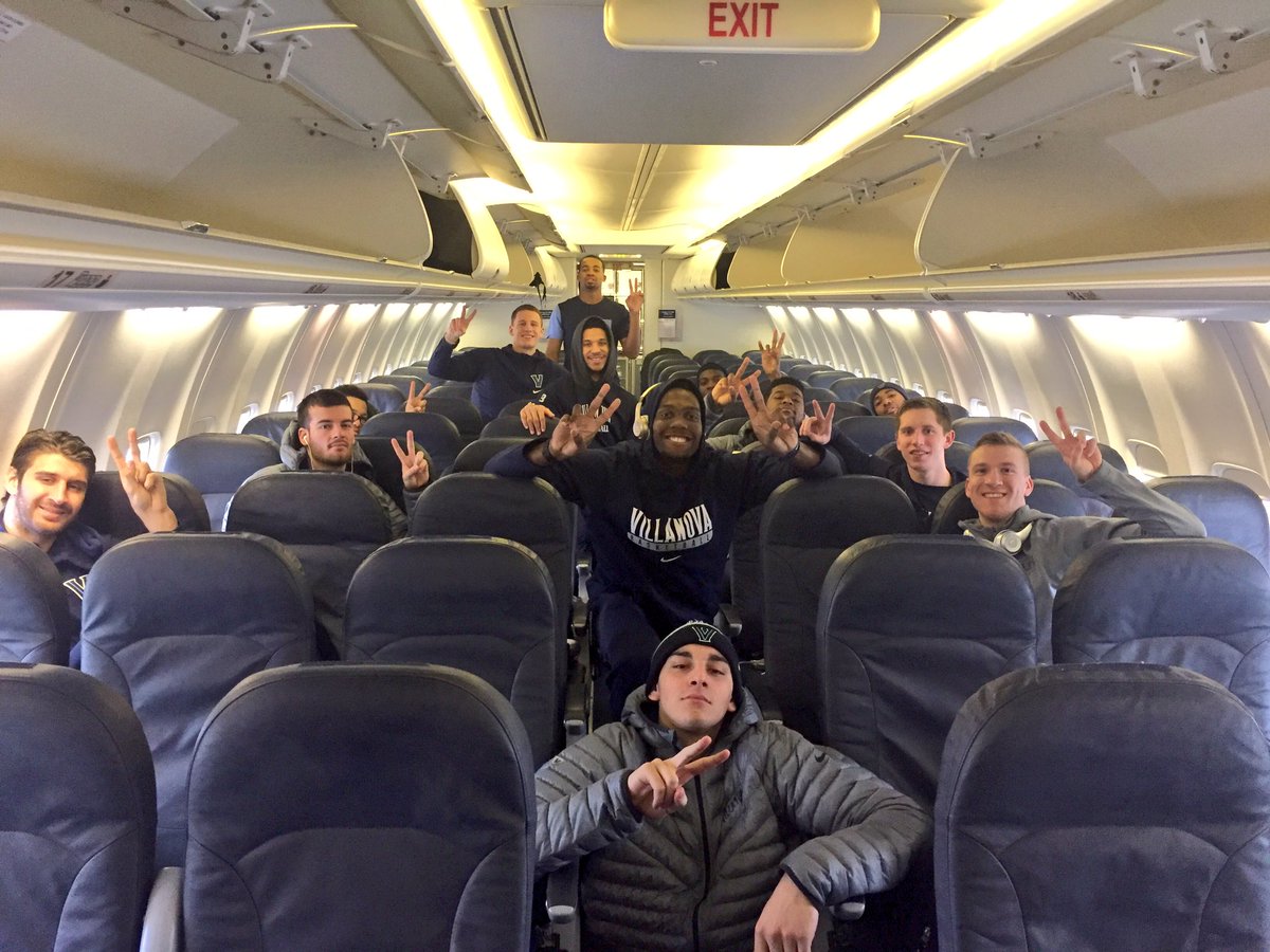 CoachJayWright's tweet photo. V's up on the way to Providence ! Go Cats ! https://t.co/zrMrW97MHT