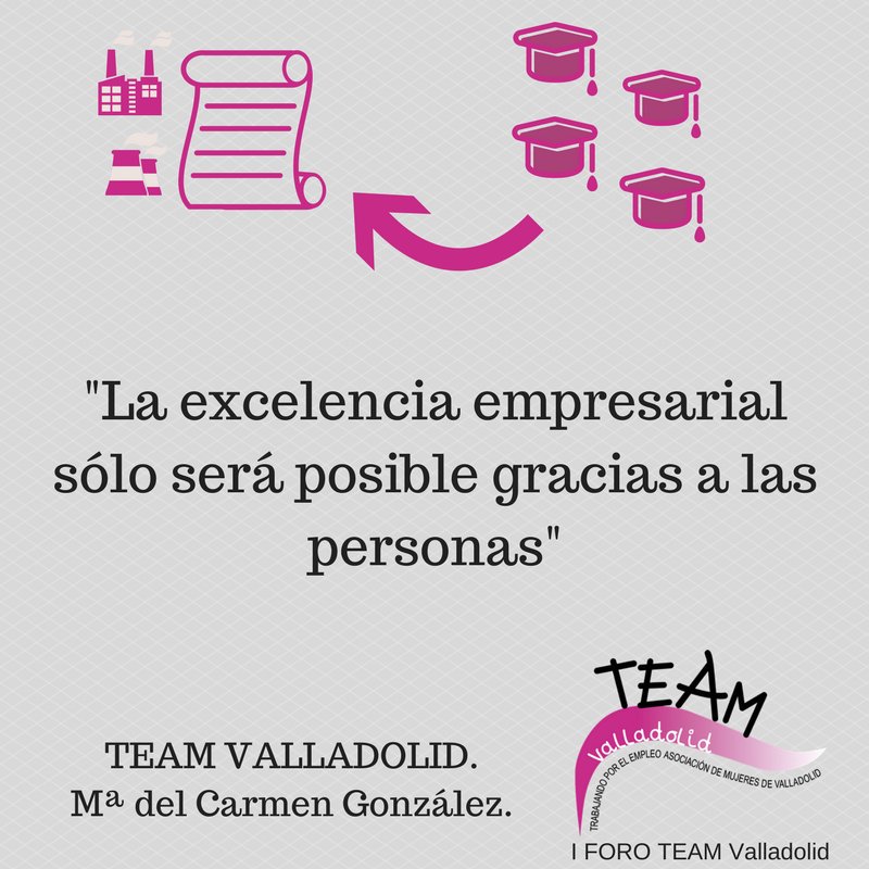 TEAMValladolid's tweet photo. "La Excelencia viene dada por pequeños toques personales".
Las ponencias del I#ForoTeam están llenos de ellos.  #HazQueSuceda. https://t.co/EcBY0dT92G