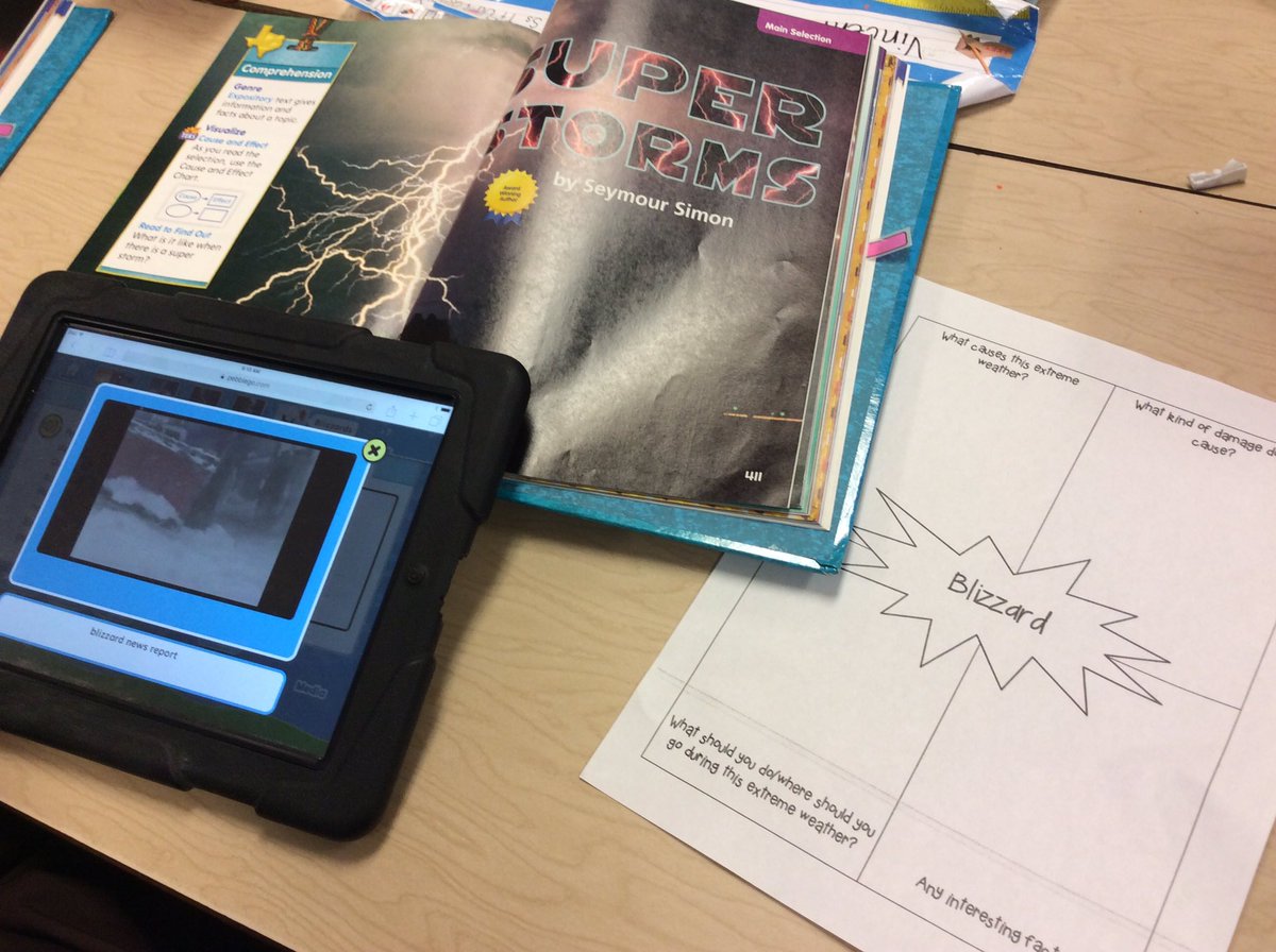 StubbsTerri's tweet photo. Using graphic organizers and digital resources to improve understanding of expository text about weather. #readonlampasas https://t.co/JCPGj4N5bF