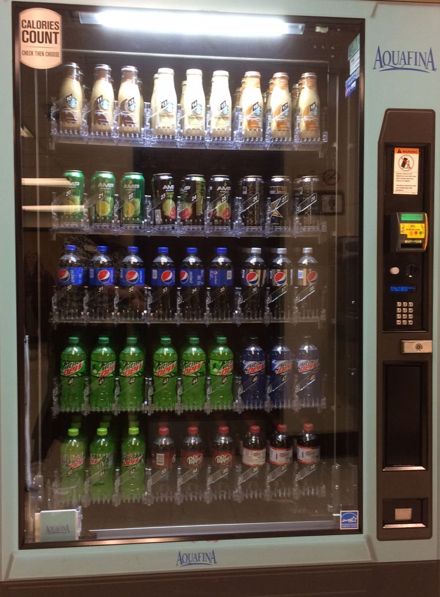 VCUCabell's tweet photo. Fully stocked vending machines = #loveandsupport *soda *tea/juice/energy *snacks *office supplies #StudyRams Cash #RamBucks credit/debit https://t.co/3hDdUfR1sg