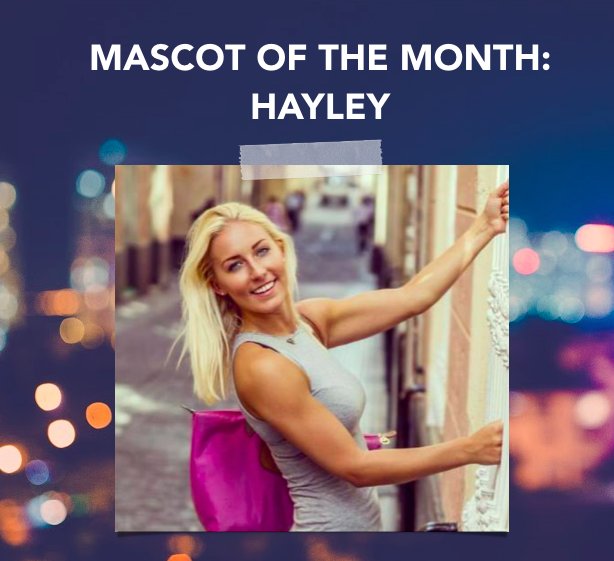 wearemascot's tweet photo. Our first Mascot of the Month award of 2017 goes to the fabulous Hayley! Thanks for all your hard work in January #MOTM https://t.co/u5fICvNiVt