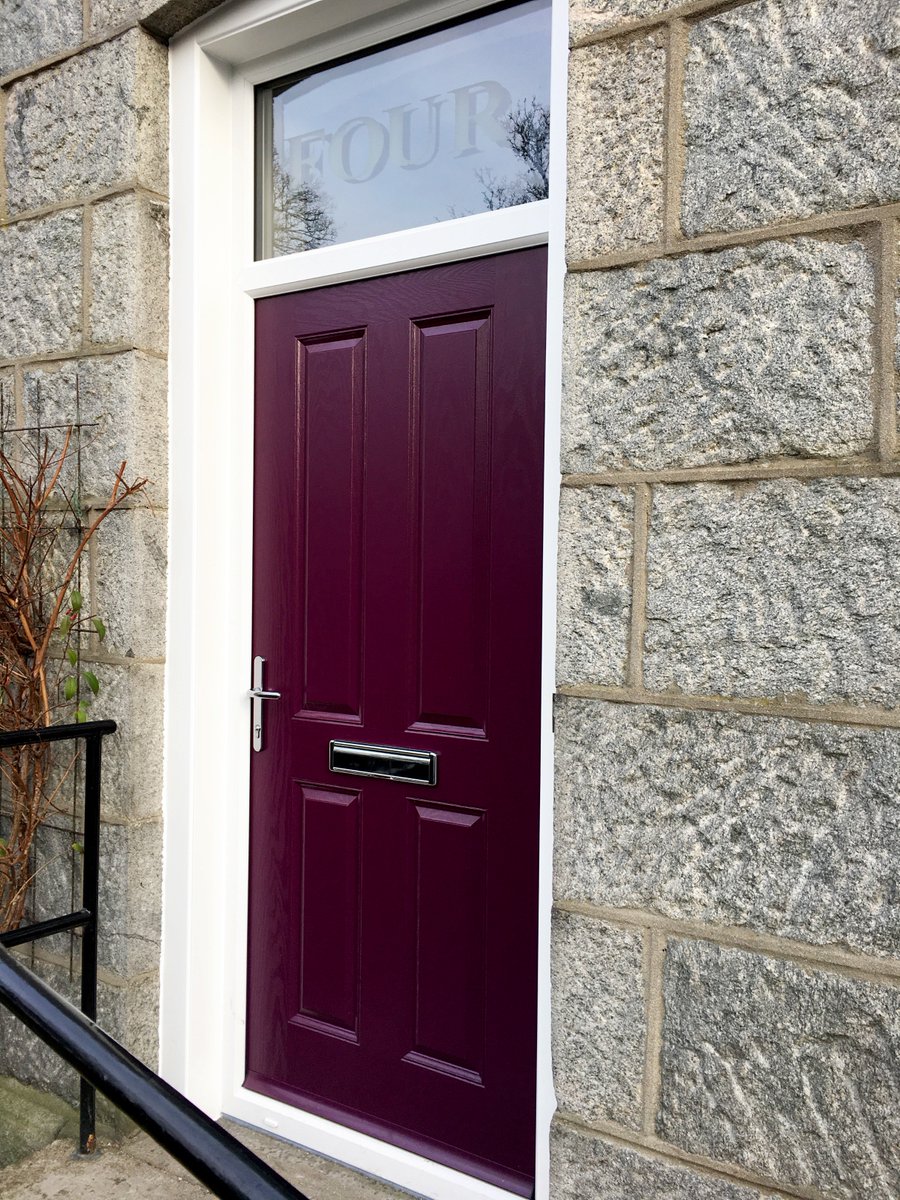 This happy Homeowner was "Delighted" with their <a href="/virtuosodoors/">Virtuoso Doors</a> 'Clifton Solid' door in plum!
#wbgroup #virtuoso #composite #door #quality