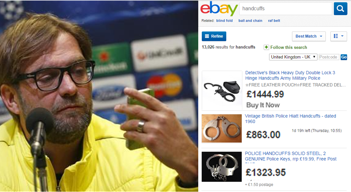 edcymru's tweet photo. News just in: Klopp sends prices of handcuffs skyrocketing in pursuit of safe pair of hands. #bbcdeadlineday https://t.co/HjIjswyq1h