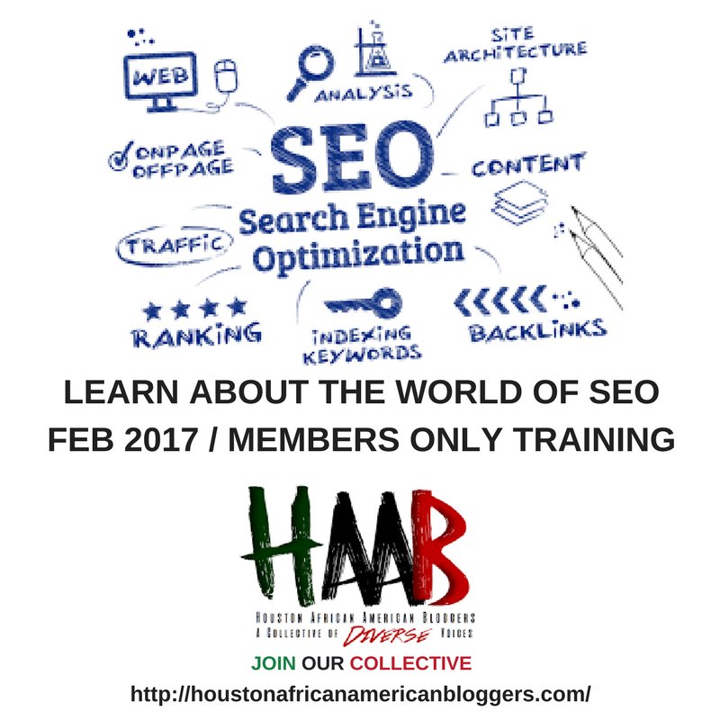 HTX_AAbloggers's tweet photo. Don't miss our Feb Training on #SEO! #MembersOnly
https://t.co/6o5bQbaVHs
#htxaab
#JoinOurCollective https://t.co/OBR0HcwvxM