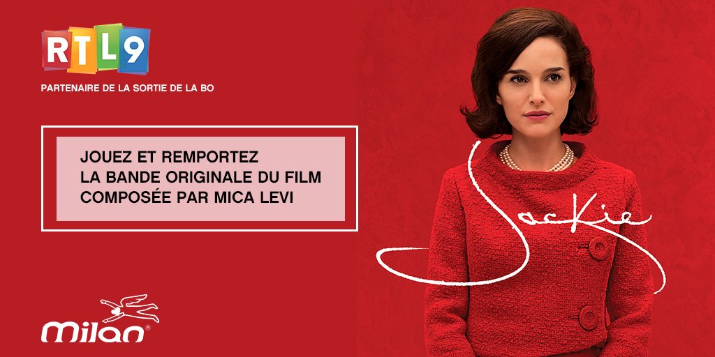 Dernière chance ! RT & Follow pour remporter la b.o. du film #Jackie avec #NataliePortman ! #MilanMusic #JeuConcours