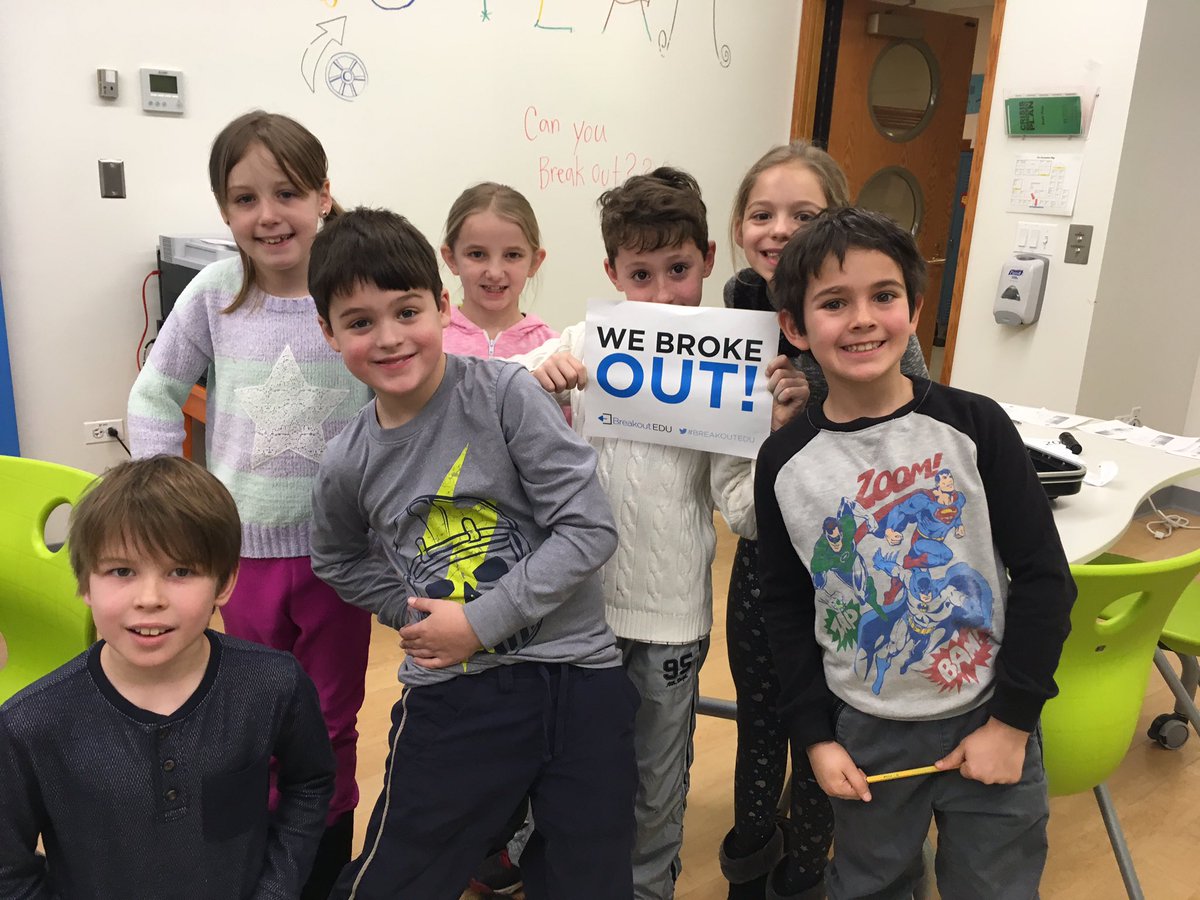 HarperDolphins's tweet photo. Pavlik's students broke out @sarahpavlik14 #breakoutEdu https://t.co/bwTxI4I0xH