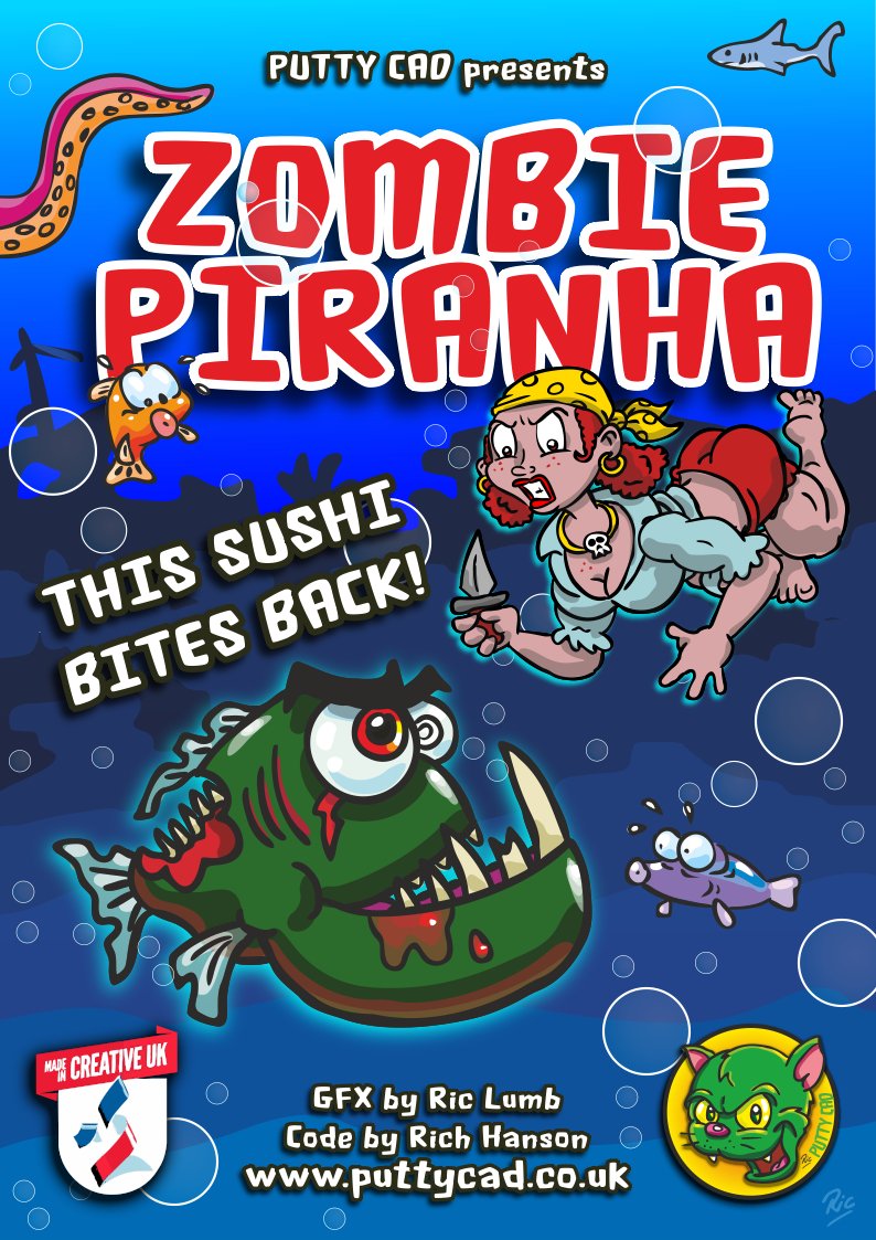THIS SUSHI BITES BACK... #ZombiePiranha