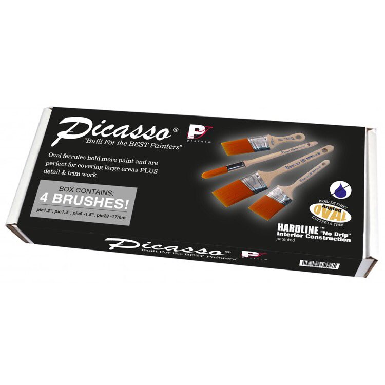 picassobrush's tweet photo. Psst have you heard? @Brewerspaints have our new #proformpicasso #picassoboxset its such an awesome set! How ever you look at it - it's fab https://t.co/5uxTGmLZwD