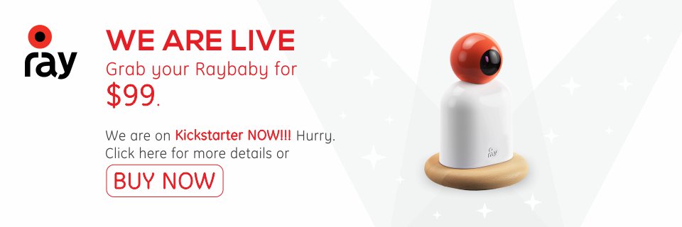 Ray, the non-contact sleep and wellness tracker for babies. On Kickstarter Jan 31st 2017!
 thndr.me/Yg7x3g