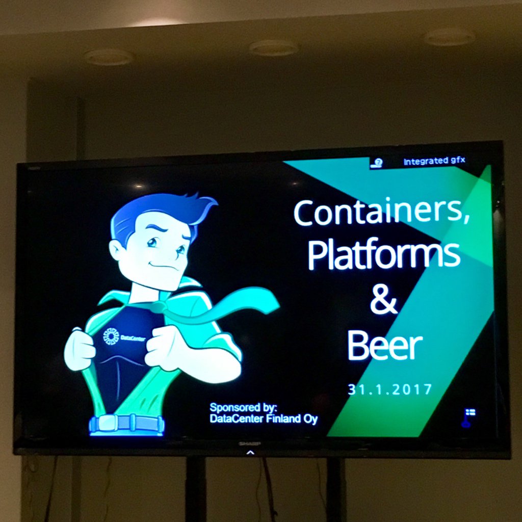walokra's tweet photo. #DevOpsFinland meetup at @DCFinland with stories of Jelastic (PaaS/CaaS), Mesos and DC/OS and running Docker across clouds providers. https://t.co/iqE9uiNzh8