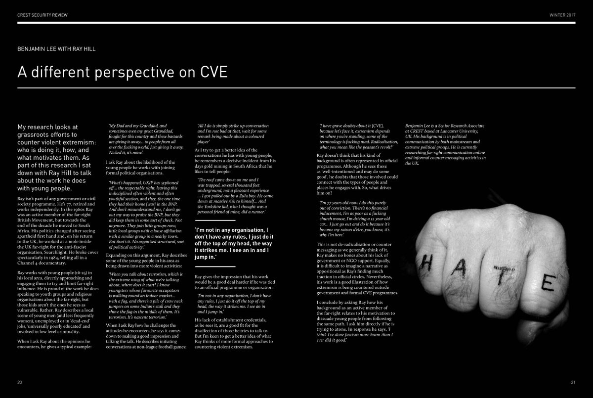 crest_research's tweet photo. Interested in #CVE? Read a different perspective on CVE by @nebulon82 w. Ray Hill in #CSR3 https://t.co/HbCSJ7HmDr https://t.co/B5hkOOTpjk