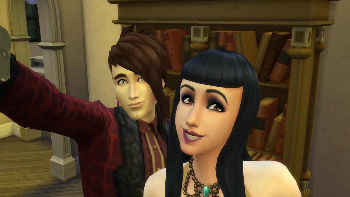 CalebVatore's tweet photo. Hanging out with my sister this evening! 🖤🦇 #TheSims4Vampires #TS4Vampires #TheSims4 https://t.co/SHVak7jzpQ