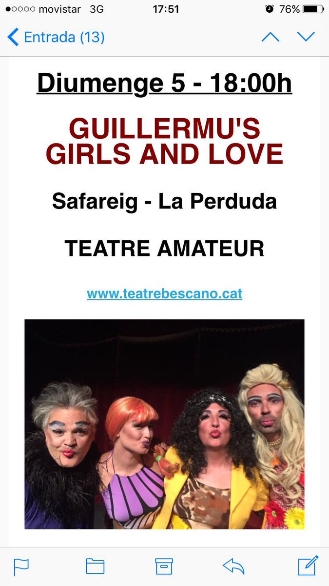 safareigteatre's tweet photo. Ei! Que dissabte som a @Teatrebescano amb la nostra coproducció amb @LaPerduda! Ja teniu les entrades? Vinga ens hi veiem!Visca Shakespeare https://t.co/qKS7OQHz4U