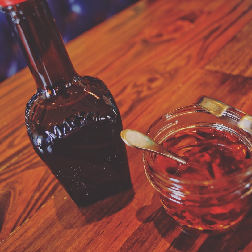 Move over pb&amp;j, we got a better combination. Maggie and chili oil. #chinesefood #housemade #putitoneverything