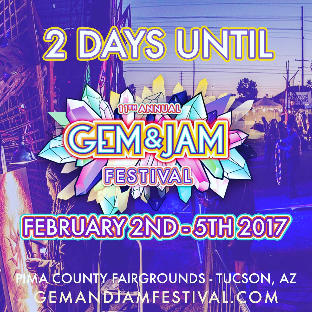 GemandJamFest's tweet image. Cannot ... Contain .... Excitement 😍💎🎶💥🏜💃🏽 something magical is about to happen in the desert 💫 #pimacountyfair #AZ