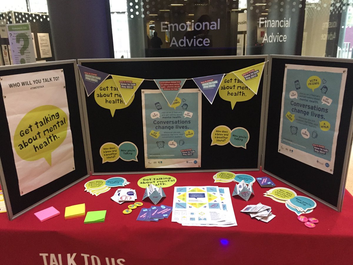 Rosierooroo_87's tweet photo. Was great to see a display up at my work for @TimetoChange #timetoalk day on Thursday up Today! 💙 https://t.co/2pwDIIQ3ai