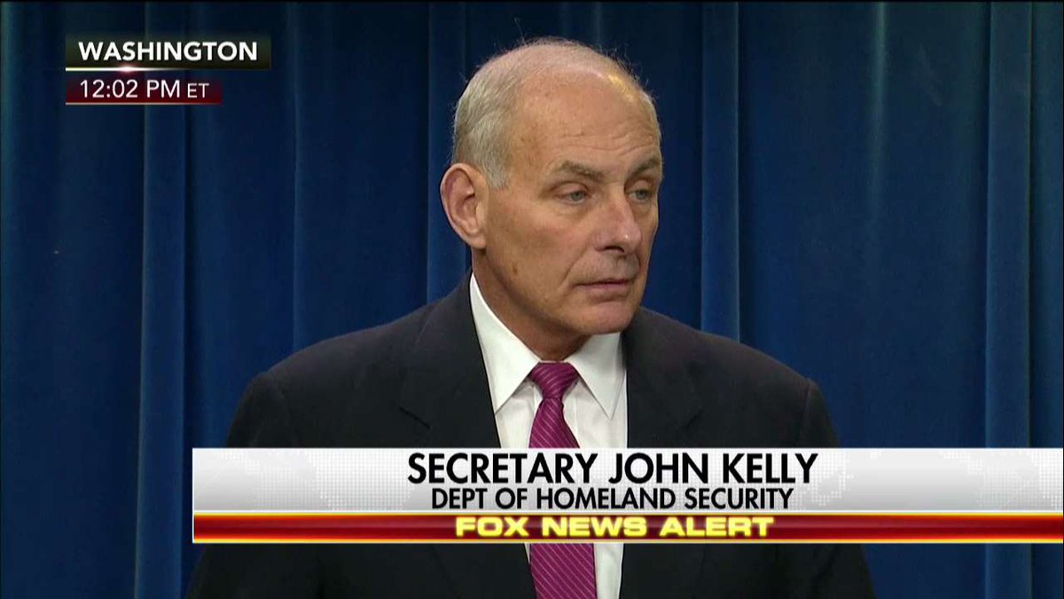 FoxNews's tweet photo. Sec. Kelly: "This is not, I repeat, not a ban on Muslims." https://t.co/yeQ3qGcsjC