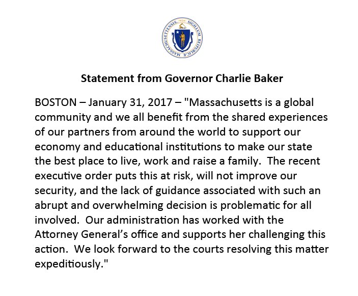 Our administration has worked with <a href="/MassAGO/">AG Andrea Joy Campbell</a>’s office and supports her challenging this action. Full statement:
