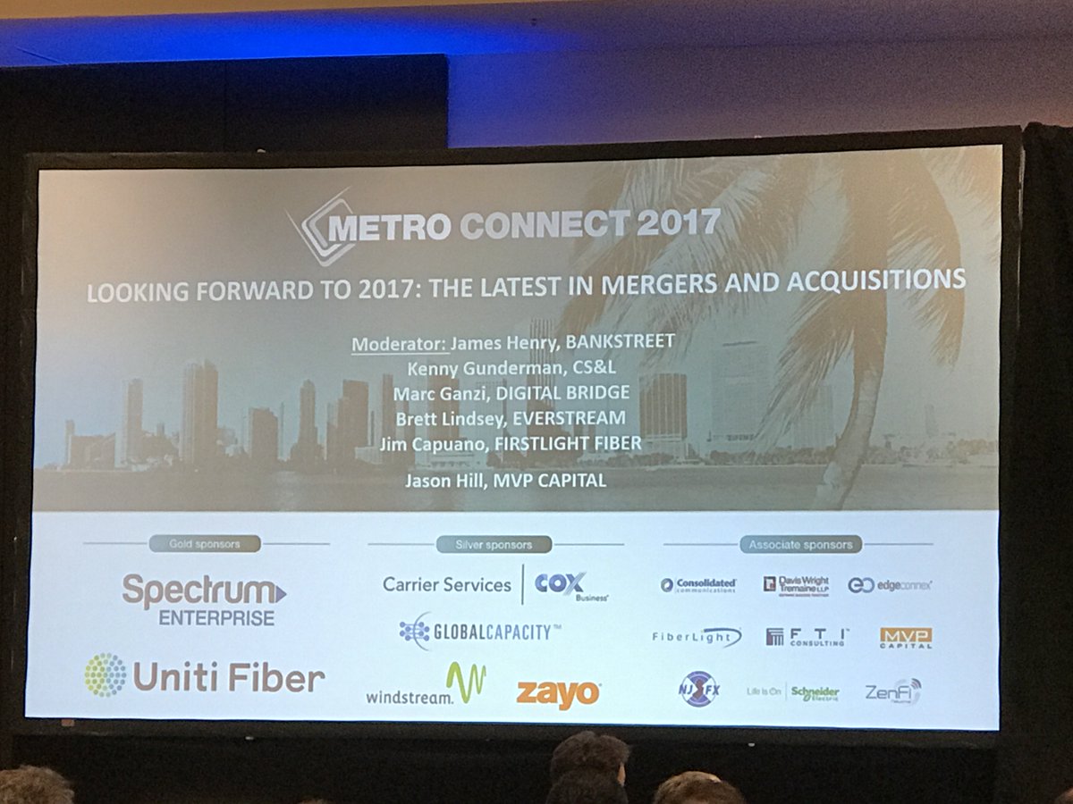 firstlightfiber's tweet photo. Proud to have Jim Capuano as the representative from @firstlightfiber on the #mergers and #acquisitions panel at #MetroConnect 2017! https://t.co/RzYXDSSduY