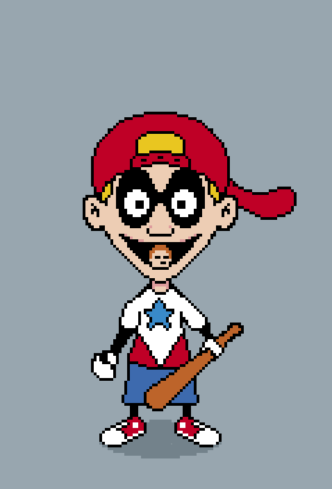 captain baseball bat boy