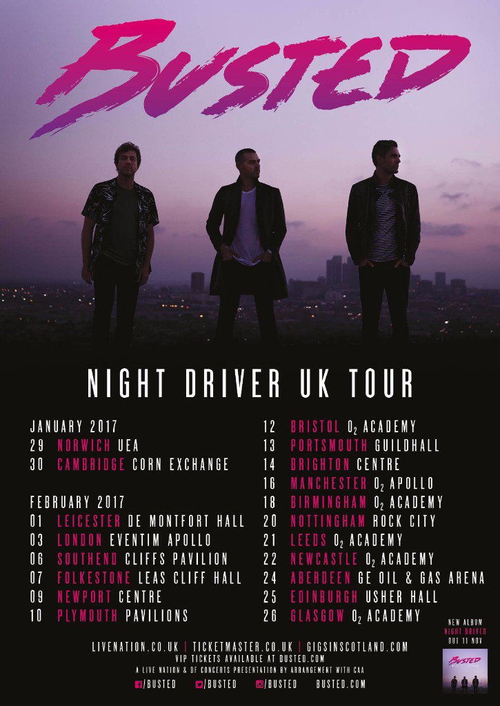 maxpopevents's tweet photo. .@Busted's #NightDriverTour is in full swing, which date are YOU heading to? 🌃🚗 https://t.co/BCae628plV https://t.co/mk6ilmx83l