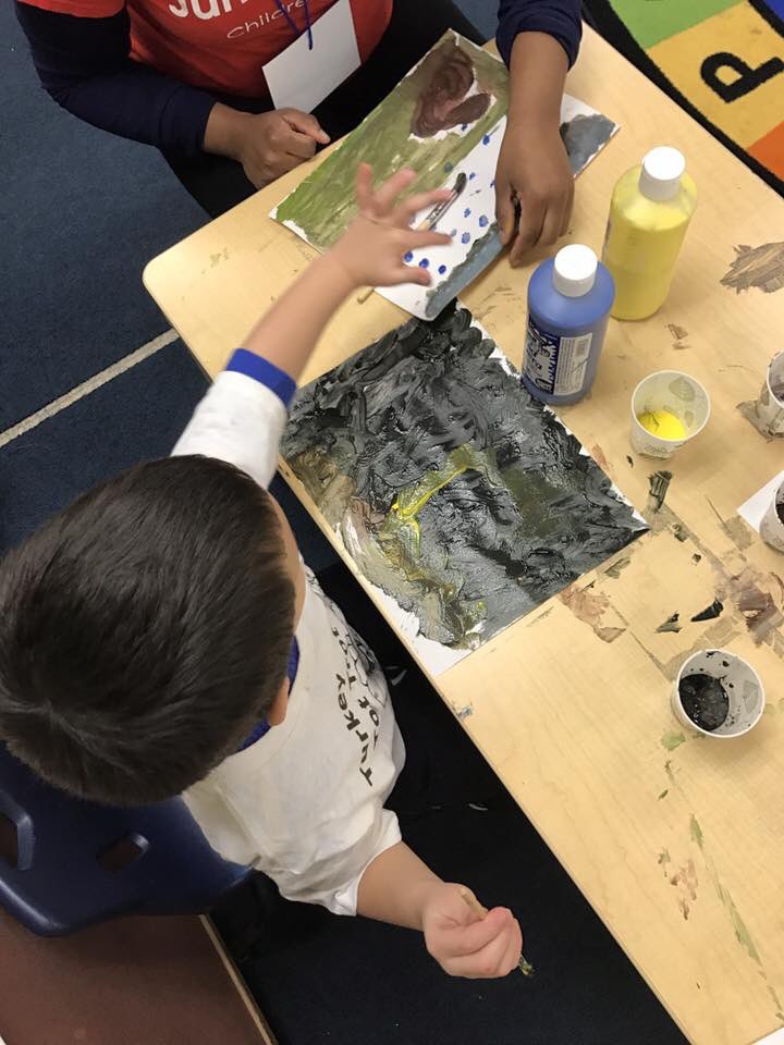 "It's a thunderstorm!" 

Gloomy skies in Philadelphia today remind us of one Jumpstart friend's artwork! #RabbitsandRaindrops #childrenfirst