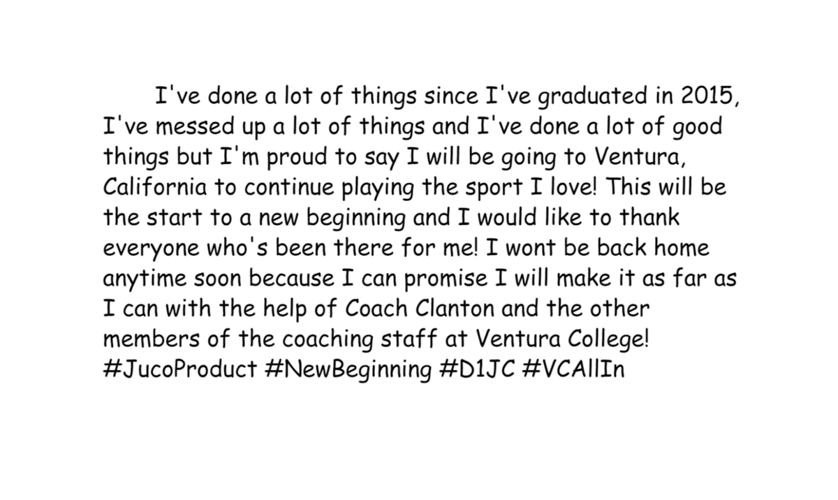 JacobGamble_'s tweet photo. @VCPirateFB #VCAllIn #JucoProduct https://t.co/wBVBesSrSL