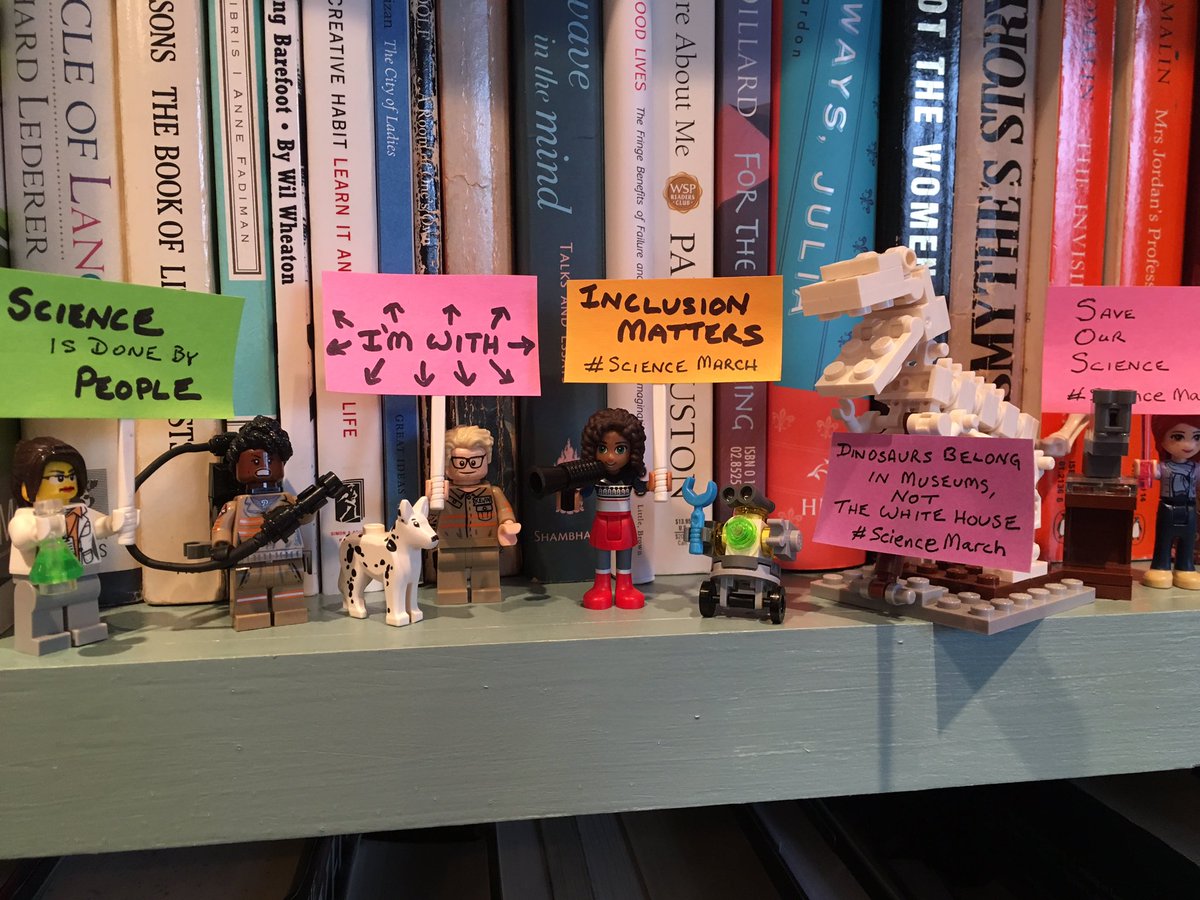 electricland's tweet image. #LegoScience recognizes that science needs to be inclusive. Even Kevin gets it. #ScienceMarch