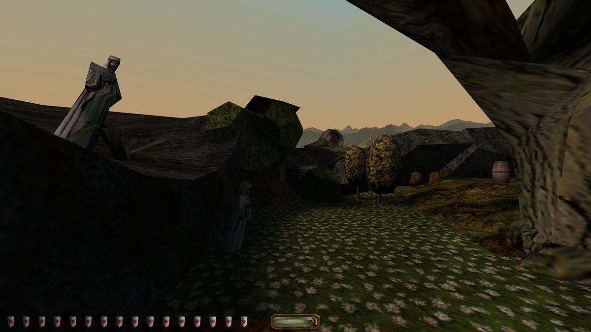 RunoverStudio's tweet photo. I do like me some angular 3D. (working on a #Thief1 FM, stock assets only.) https://t.co/CX2yGbVhme