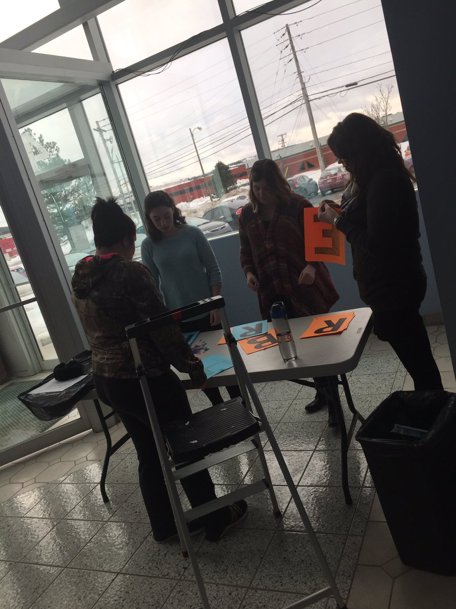 keyinTR25's tweet photo. TR students Prepping to celebrate  for TR month!! @KeyinCollegeStJ @EasterSeals @Rec_NL https://t.co/h73JIzOGAv