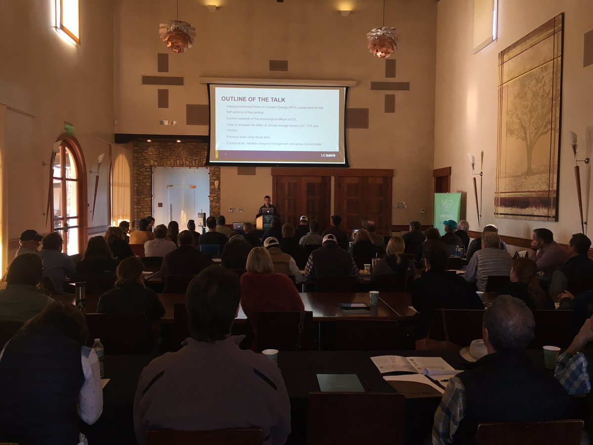 PhD Johann Martinez live on vintage report #PasoRobles About the phenological effects of #CO2