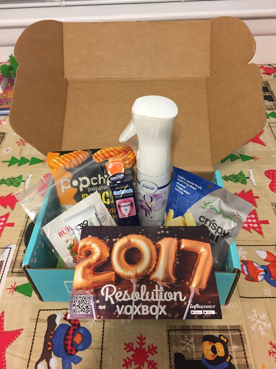 lilxerin's tweet photo. Just got my 2017 #ResolutionVoxbox from @influenster #contest #complimentarysamples https://t.co/zDuXBLW25b