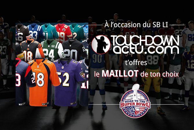 TDActu's tweet image. [concours] TDA vous offre le maillot NFL de votre choix ! dlvr.it/NFksVz