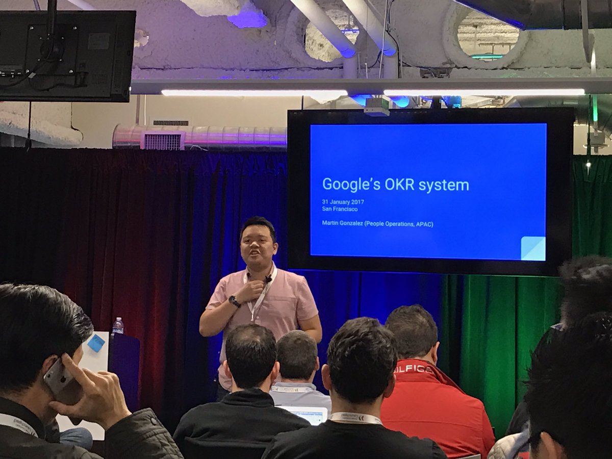 Google's OKR system (objective and key results) by Martin Gonzalez #lpa17